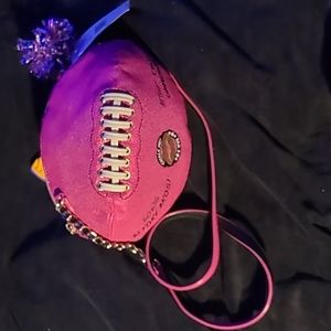 Betsey Johnson crossbody football bag.